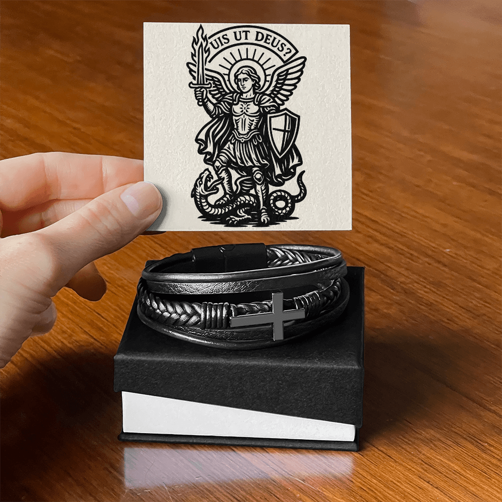 St. Michael – Heaven's General-“Defend Us in Battle” Cross Bracelet