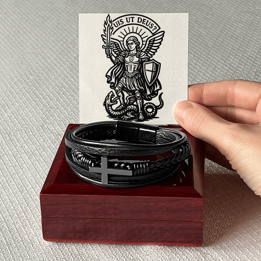 St. Michael – Heaven's General-“Defend Us in Battle” Cross Bracelet