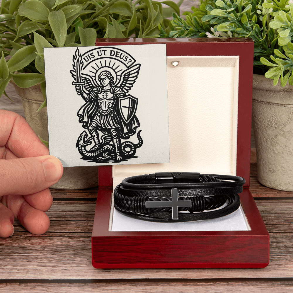 St. Michael – Heaven's General-“Defend Us in Battle” Cross Bracelet