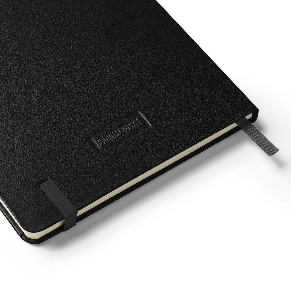 Hardcover black prayer journal with riveted cross design and John 14:6 scripture, “The Way, The Truth, The Life.”