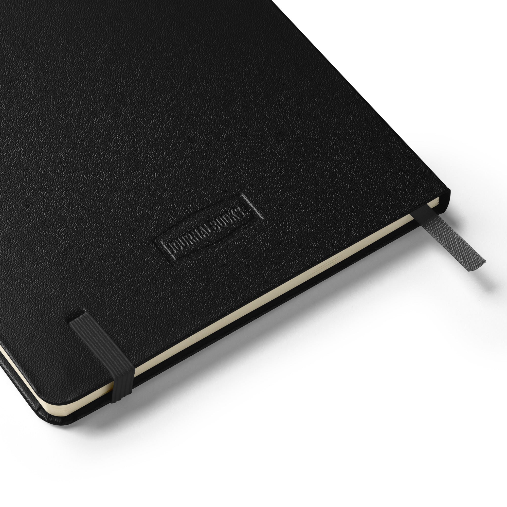 Hardcover black prayer journal with riveted cross design and John 14:6 scripture, “The Way, The Truth, The Life.”